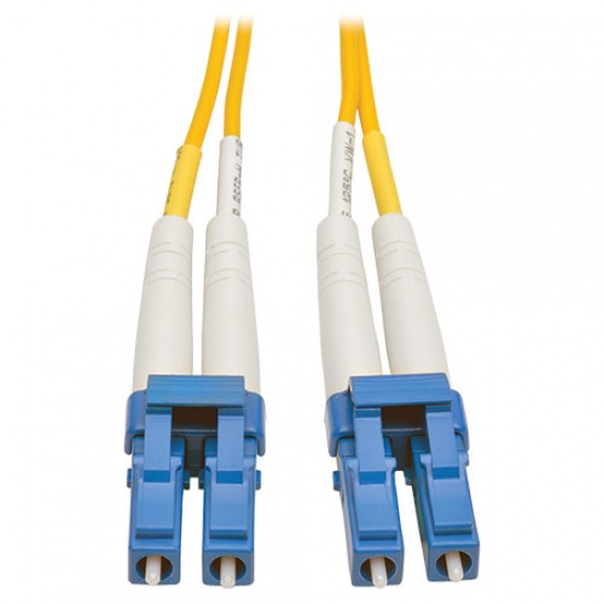 100FT Tripp Lite LC Single Mode To LC Single Mode Duplex Fiber Optic Patch Cable - Yellow Image