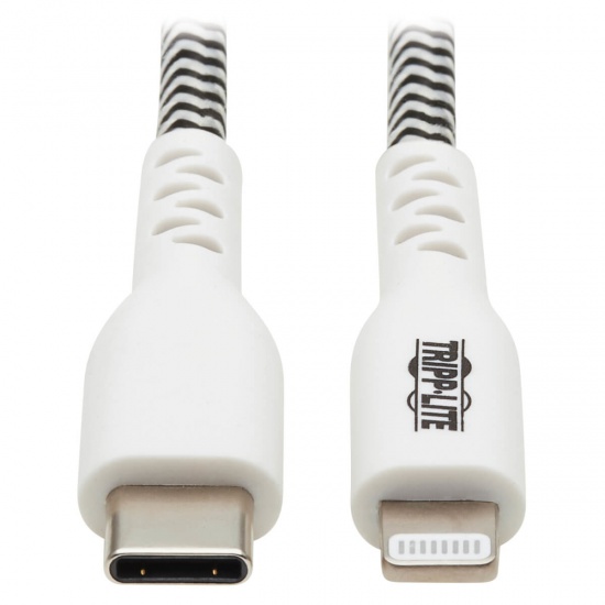 3FT Tripp Lite Heavy-Duty USB-C Male to Lightning Sync Charge Male Cable Image