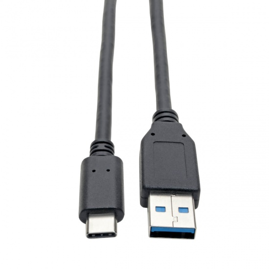 6FT Tripp Lite USB Type-C Male to USB Type-A Male Cable - Black Image