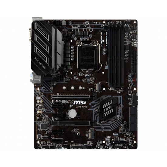 MSI PRO Intel Z390 LGA1151 Socket ATX DDR4-SDRAM Motherboard Image
