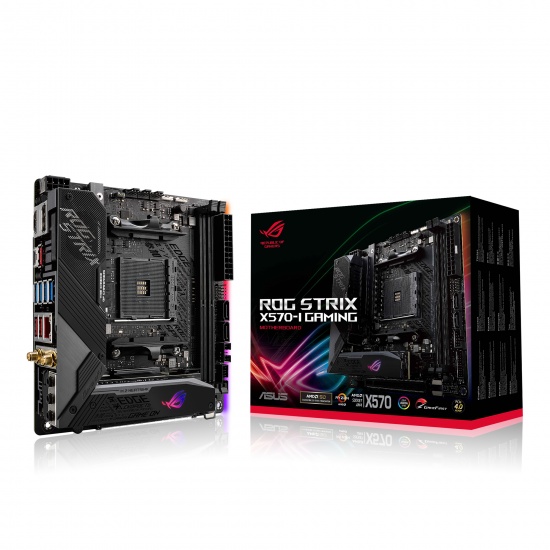 ASUS ROG Strix X570-I Gaming AMD X570 Socket AM4 Mini ITX DDR4-SDRAM Motherboard Image