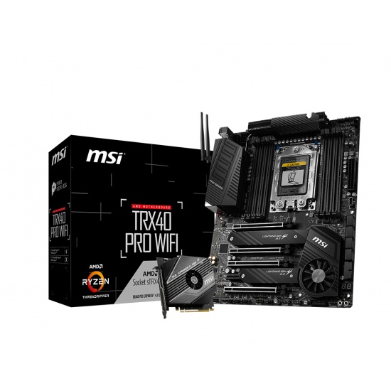 MSI TRX40 PRO WIFI AMD TRX40 Socket sTRX4 ATX DDR4-SDRAM Motherboard Image