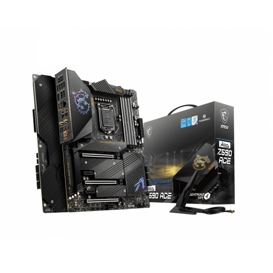 MSI MEG Z590 ACE Intel Z590 LGA 1200 ATX DDR4-SDRAM Motherboard Image MSI MEG Z590 ACE Intel Z590 LGA 1200 ATX DDR4-SDRAM Motherboard Image