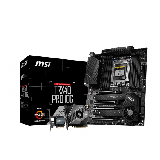 MSI TRX40 PRO 10G AMD TRX40 Socket sTRX4 ATX Motherboard Image