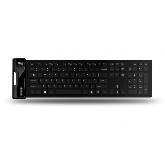 Adesso USB QWERTY English Keyboard - Black Image