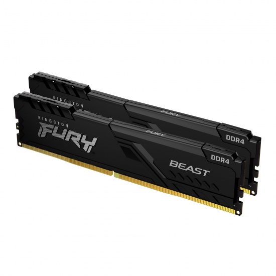 8GB Kingston Fury Beast 3200MHz DDR4 Dual Memory Kit (2 x 4GB) - Black Image