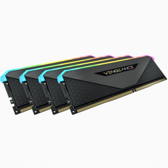 32GB Corsair Vengeance RGB RT 3200MHz DDR4 Quad Memory Kit (4 x 8GB) Image