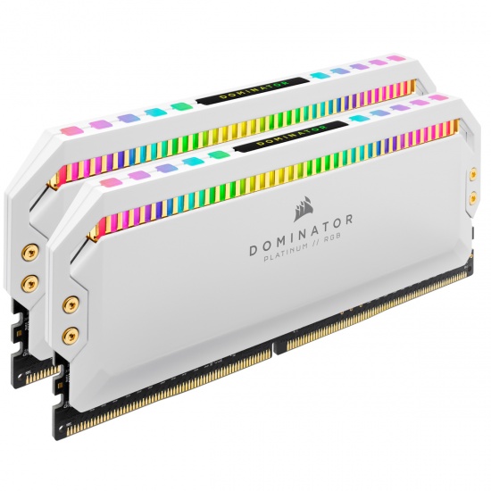 32GB Corsair Dominator 3200MHz DDR4 Dual Memory Kit (2 x 16GB) - White Image