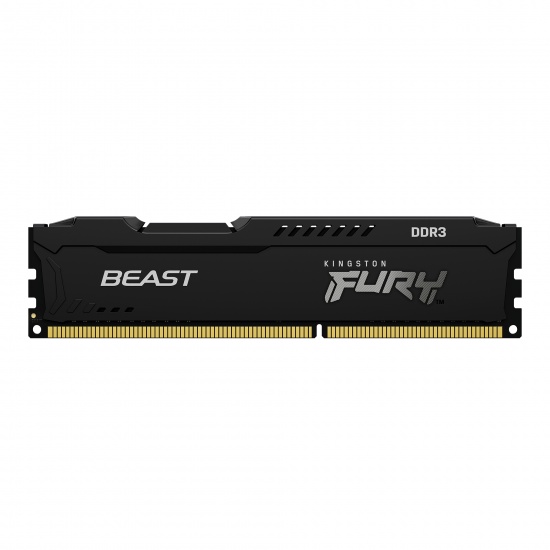 4GB Kingston Technology FURY Beast 1600MHz DDR3 Memory Module (1 x 4GB) - Black Image