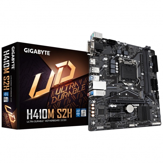 Gigabyte H410M S2H Intel H410 Express LGA 1200 Micro ATX DDR4-SDRAM Motherboard Image