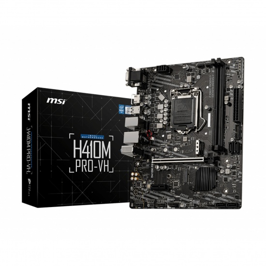 MSI H410M PRO-VH Intel H410 LGA 1200 Micro ATX DDR4-SDRAM Motherboard Image