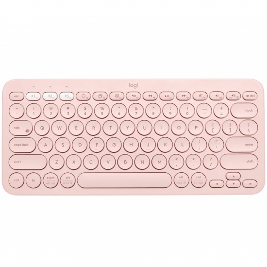 Logitech K380 Multi-Device Bluetooth QWERTY English Rose Keyboard - US Layout Image
