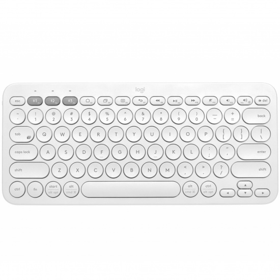 Logitech K380 Bluetooth QWERTY White Keyboard - US English Layout Image