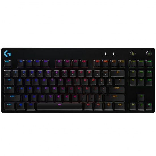 Logitech G PRO Gaming USB Black Keyboard - US Keyboard Layout Image