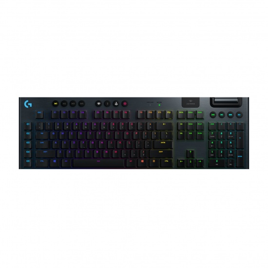 Logitech G915 Light Speed Wireless RGB Mechanical Gaming Keyboard - Black Image