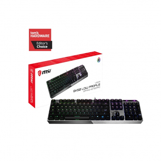 MSI Vigor GK50 Kailh Low Profile Switches Mechanical Gaming Keyboard - UK Layout Image