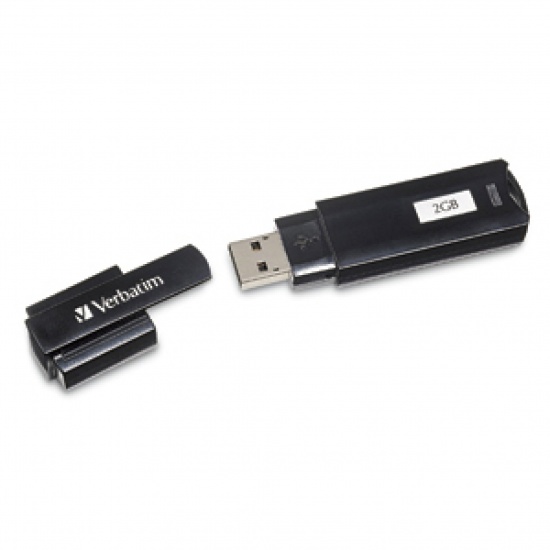 2GB Verbatim Store N Go USB2.0 Type A Flash Drive - Black Image
