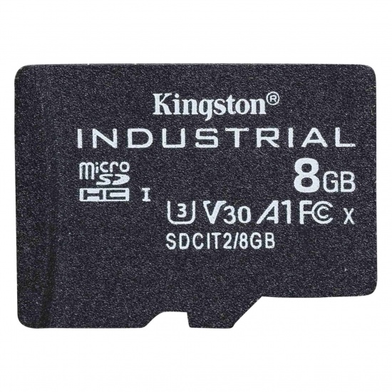 8GB Kingston Technology Industrial Micro SDHC UHS-I Class 10 Memory Card Image