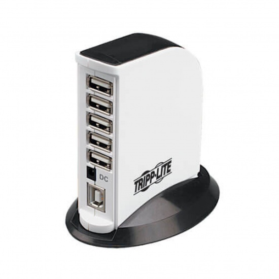 Tripp Lite 7-Port USB2.0 Compact Mobile Hi-Speed Hub Tower Image