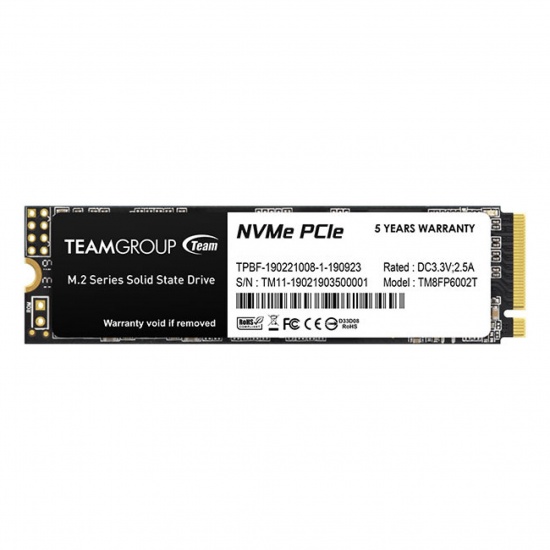 256GB Team Group MP33 M.2 PCI Express 3.0 3D NAND NVMe Internal Solid State Drive Image