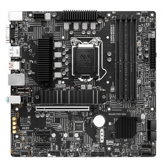 MSI Pro VDH Intel B560 Socket LGA 1200 Micro ATX DDR4 Motherboard Image