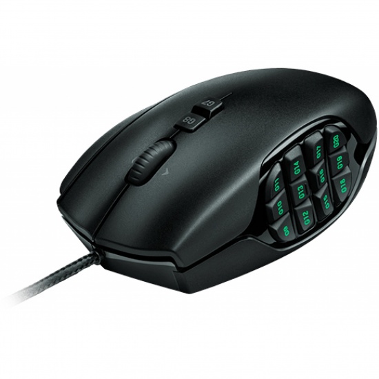 Logitech G G600 MMO USB Type A Computer Mouse - Black Image