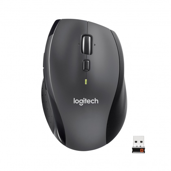Logitech Marathon M705 Right-hand RF Wireless Mouse - Charcoal Image