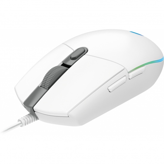 Logitech G G203 LIGHTSYNC Ambidextrous USB Type-A Wired Gaming Mouse - White Image