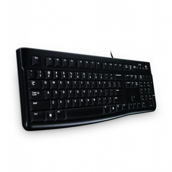 Logitech K120 Business USB QWERTZ Keyboard - Swiss Layout - Black Image