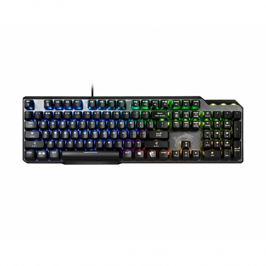 MSI Vigor GK50 Elite USB QWERTZ Keyboard - German Layout - Black, Metallic Image