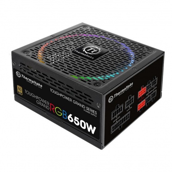 Thermaltake Toughpower Grand RGB 650 W ATX Fully Modular Power Supply - Black Image