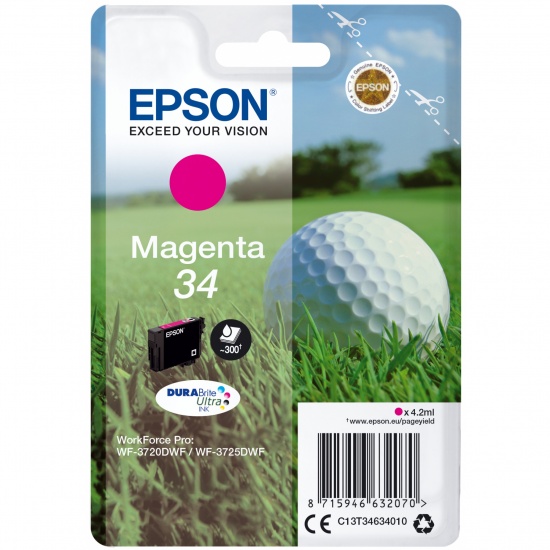 Epson 34 Ultra Ink Cartridge - Magenta Image