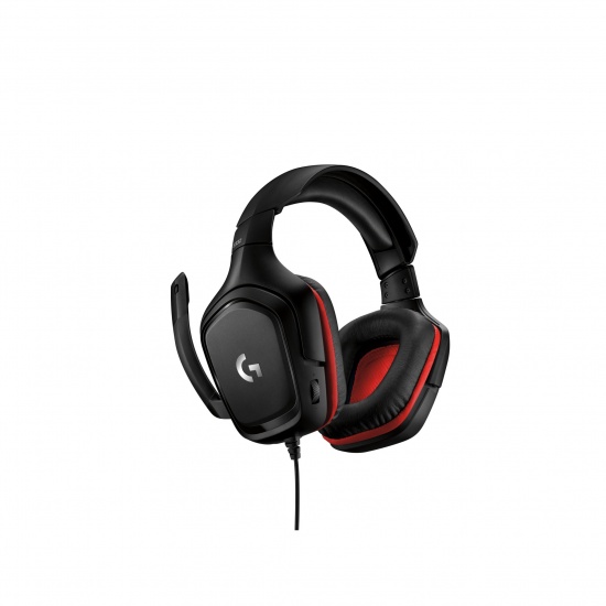 Logitech G G332 Wired Gaming Headset - Black, Red Image