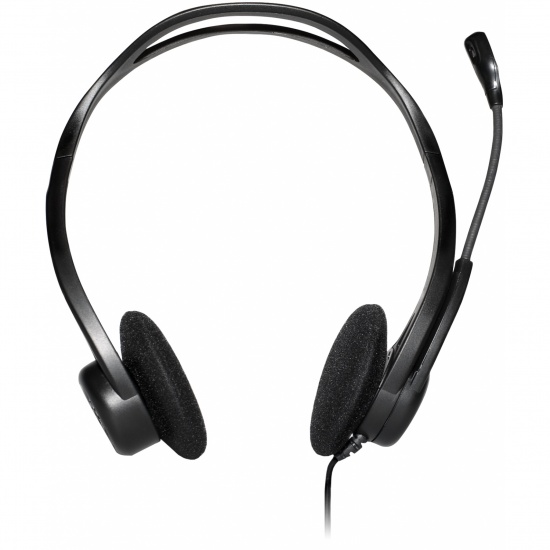 Logitech 960 USB Type A Wired Computer Headset - Black Image