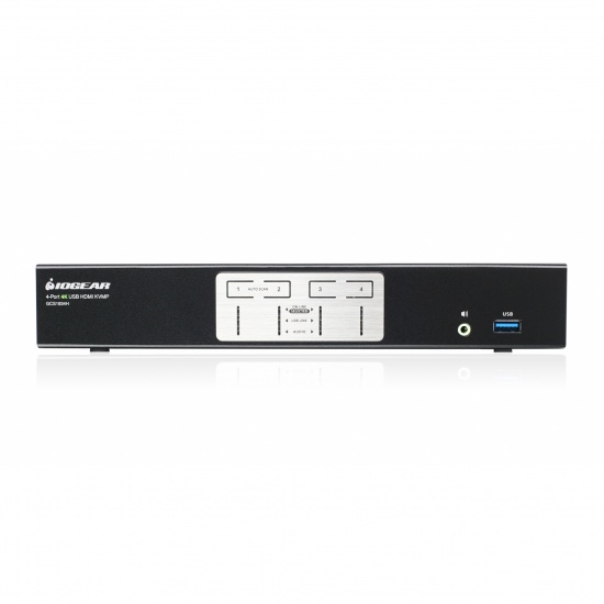 Iogear 4 Port KVM Switch Black