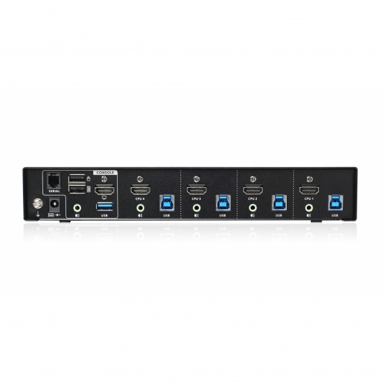 Iogear 4 Port KVM Switch - Black Image