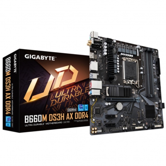Gigabyte B660M DS3H AX Intel B660 LGA 1700 Micro ATX DDR4 Motherboard Image