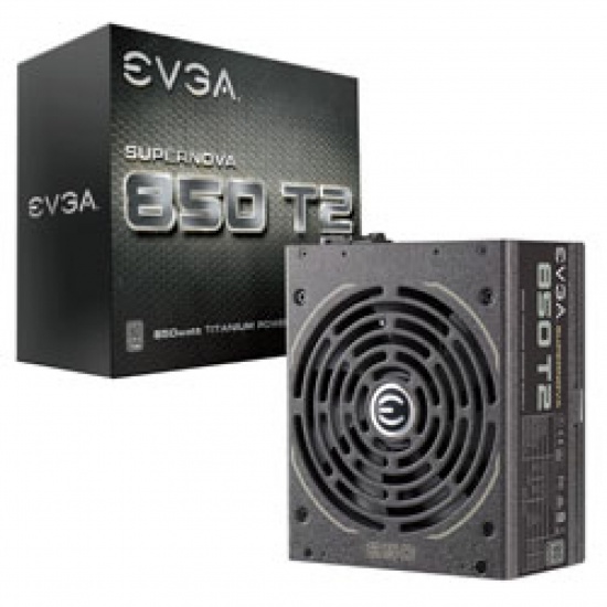 EVGA Super Nova T2 850W ATX Fully Modular Power Supply - Black Image