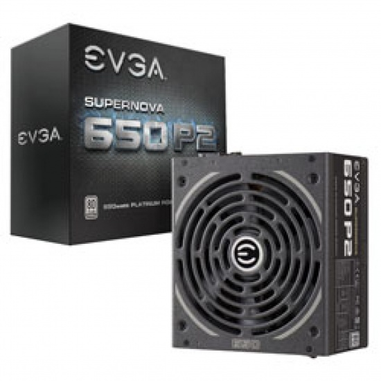 EVGA SuperNOVA 650W P2 650W ATX Fully Modular Power Supply - Black Image