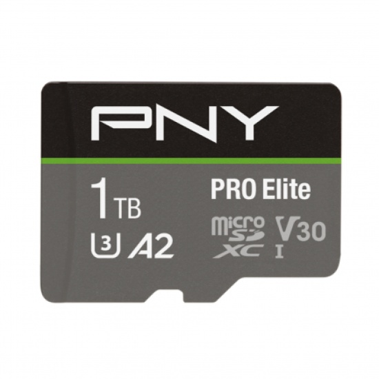 1TB PNY Pro Elite UHS I Class 10 Micro SDXC Flash Memory Card Image