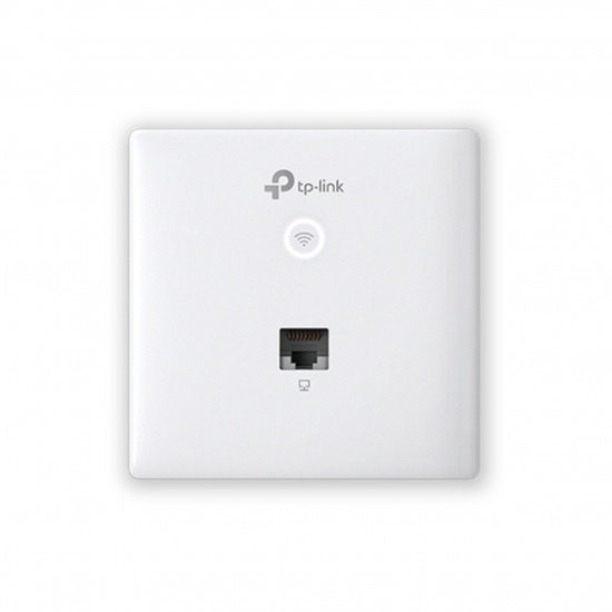 TP-LINK Omada AC1200 Gigabit Wall-Plate Access Point - White Image