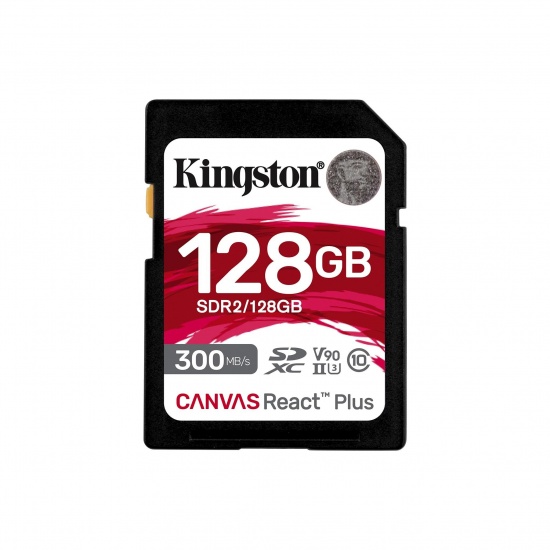 128GB Kingston Technology Canvas React Plus SDXC UHS-II Class 10 Memory Card Image