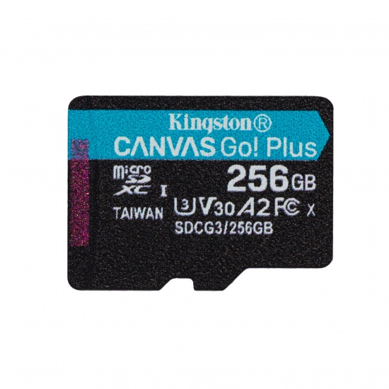 256GB Kingston Technology Canvas Go Plus Micro SDXC UHS I Class 10 Memory Card Image