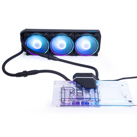 Alphacool Eiswolf 2 AIO Graphics Card All In One Liquid Cooler - Black, Transparent Image