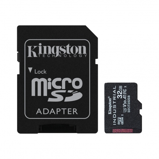 32GB Kingston Technology Industrial Mini SDHC UHS-I Class 10 Memory Card Image