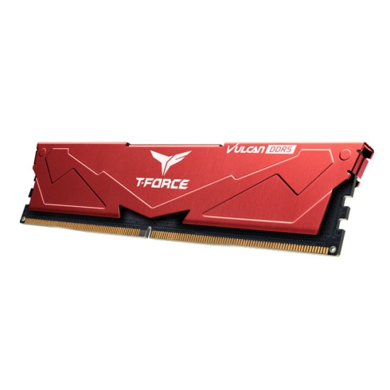 32GB Team Group T-Force Vulcan DDR5 5600MHz CL32 Dual Channel Memory Kit (2 x 16GB) - Red Image
