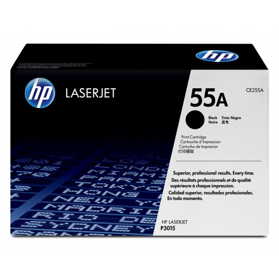 HP LaserJet Toner Cartridge CE255A Black - 6000 Page Yield Image