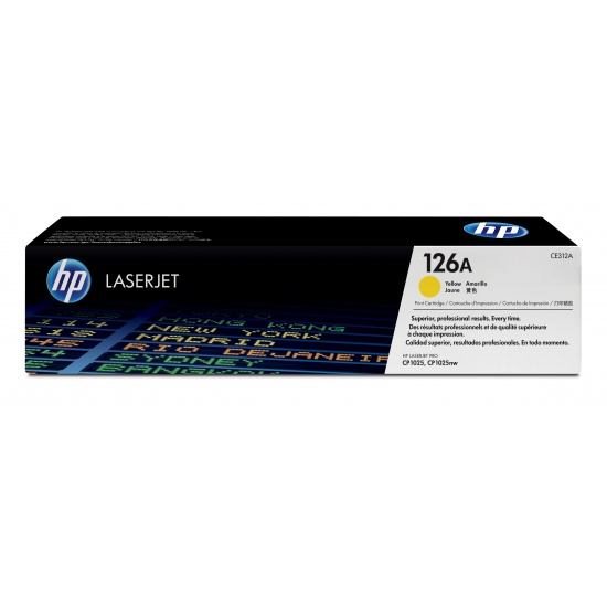 HP LaserJet Toner Cartridge - CE312A - Yellow - 1000 Page Yield Image