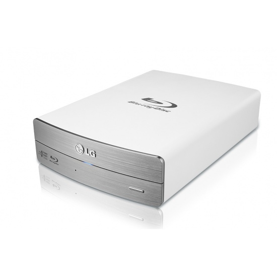LG External Blu-ray Disc Writer Drive - BE16NU50 - Stainless Steel Image