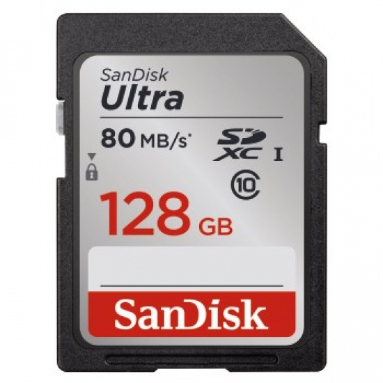 128GB Sandisk SDXC UHS-I CL10 SDSDUNC-128G-GN6IN Memory Card Image